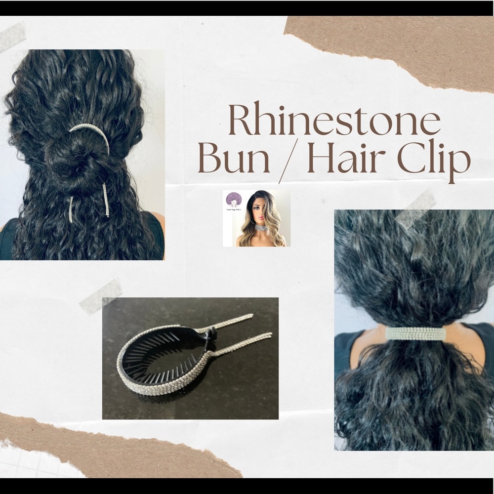 💎3/$35💎 Very Pretty Rhinestone Hair/Bun Clip for Daily Wear or Events